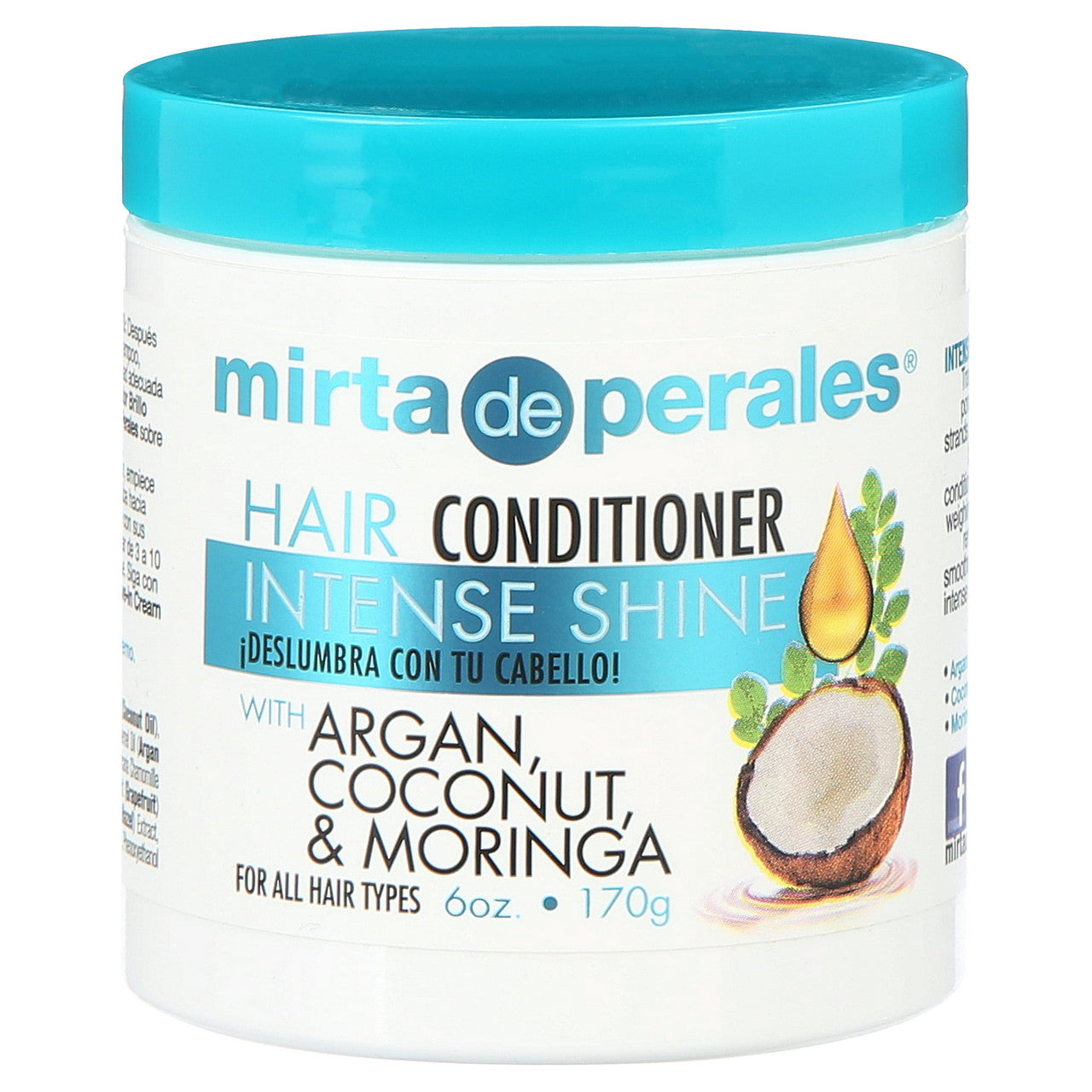 Mirta de Perales Hair Conditioner with Argan, Coconut and Moringa, 6 Oz